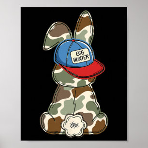 Funny Osterfest Camouflage für Jungs Männer Kinder Poster