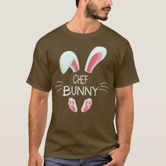 Funny Ostertag Kostüm Matching Niedlicher Koch Bun T-Shirt
