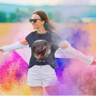 Funny Ostrich Bird Foto Was für Frauen dunkel ist Tri-Blend Shirt