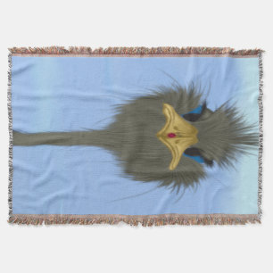 Funny Ostrich George und die Niedliche Ladybug Decke