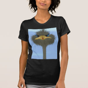 Funny Ostrich George und die Niedliche Ladybug T-Shirt