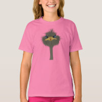 Funny Ostrich George und die Niedliche Ladybug