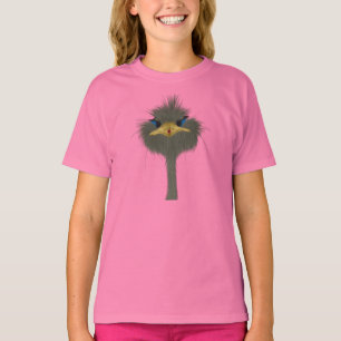 Funny Ostrich George und die Niedliche Ladybug T-Shirt