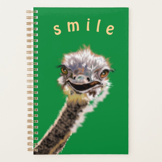 Funny Ostrich Planner Planer (Vorderseite)