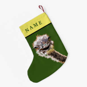 Funny Ostrich Weihnachts-Strumpf mit Individuelle Kleiner Weihnachtsstrumpf