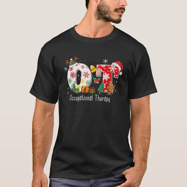 Funny OT Krankenpflege Berufskrankentherapie Santa T-Shirt (Vorderseite)