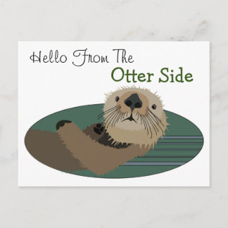 Funny Otter Postcard Postkarte