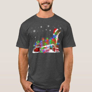 Funny Otters Bäume Weihnachtsbeleuchtung Xmas Paja T-Shirt