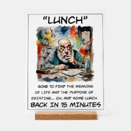 Funny Out zum Mittagessen Akryllische Unterschrift Acrylschild