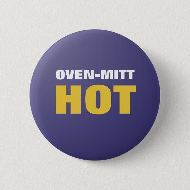 Funny Oven-Mitt-Taste Button (Vorderseite)