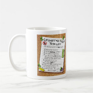 Funny Over Hill Geburtstagsgeschenk - Grumpy Alte  Kaffeetasse
