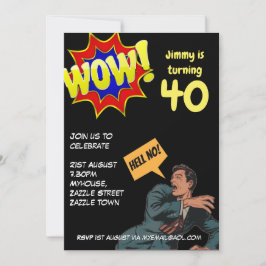 FUNNY Over the Hill Birthday Invites - JEDER ALTER Einladung