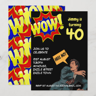 FUNNY Over the Hill Birthday Invites - JEDER ALTER Einladung