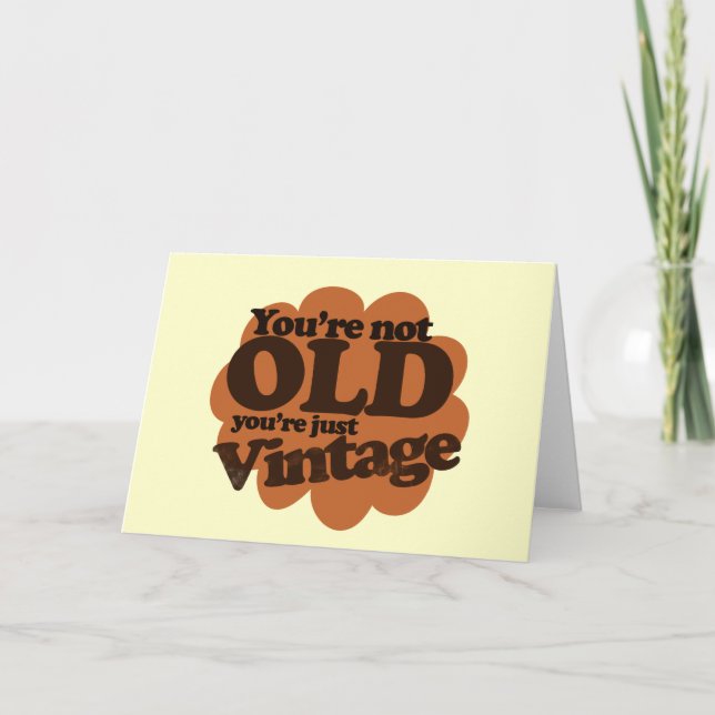 Funny over the hill Geburtstag Karte (Vorderseite)