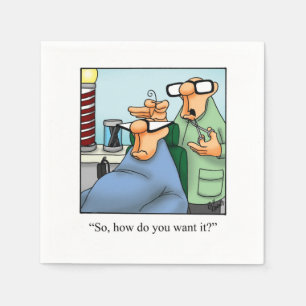 Funny Over the Hill Party Napkins Serviette