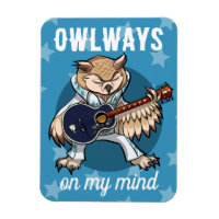 Funny Owl läuft auf meinem Mind Music Cartoon