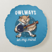 Funny Owl läuft auf meinem Mind Music Cartoon