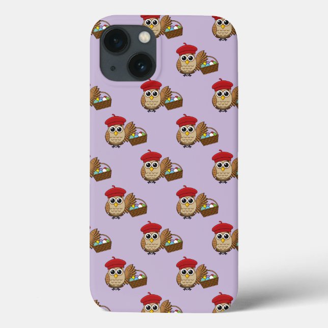 Funny Owl Ostereier Hunt Muster Case-Mate iPhone Hülle (Rückseite)