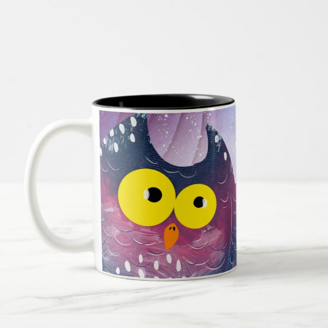 Funny Owl Tasse Wrap - Animal Lovers Tasse (Links)