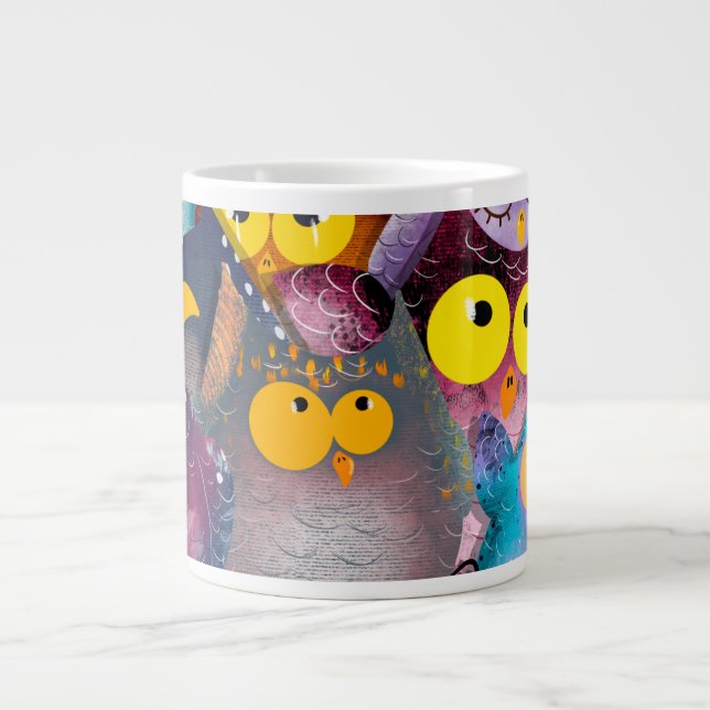 "Funny Owl Tasse Wrap - Niedliche und Unglaublich  (Vorderseite)