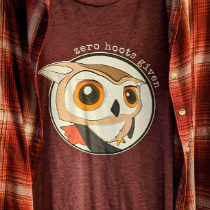 Funny Owl Zitat Null Hoot gegeben Meme Niedlichen  Tri-Blend Shirt