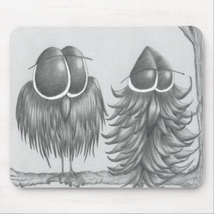 Funny Owls Mousepad