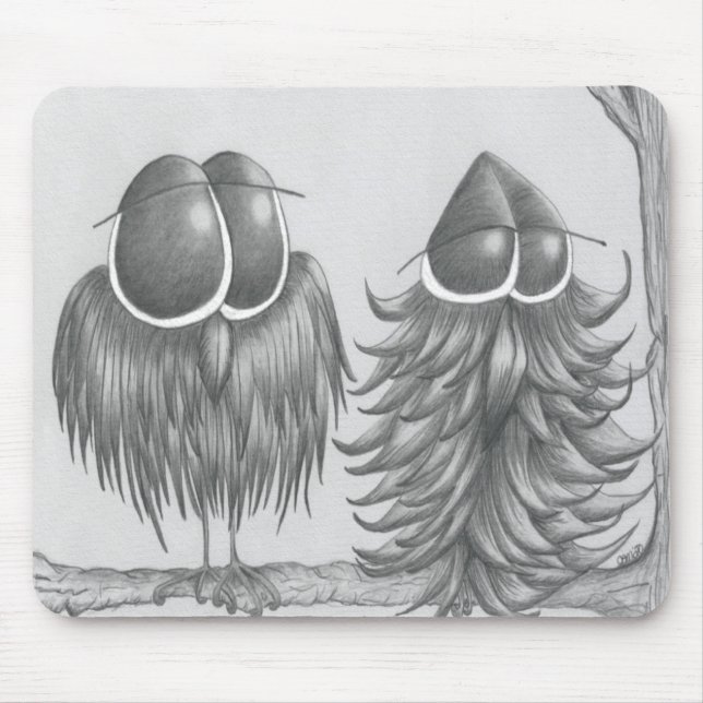 Funny Owls Mousepad (Vorne)