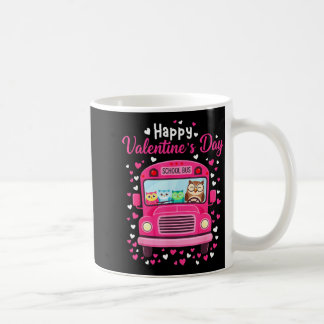 Funny owls school bus driver happy valentines day kaffeetasse
