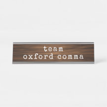 Funny Oxford Comma Grammar Teacher Gag Geschenk