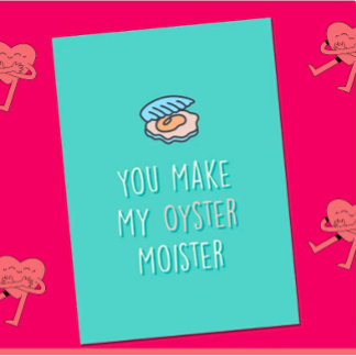 Funny Oystine Valentines Card, Funny Valentines Ca Ankündigung