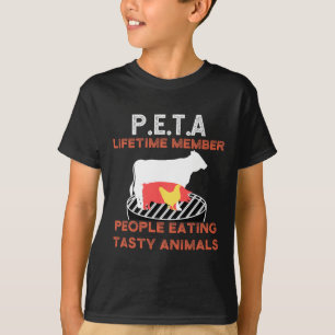 Funny P.e.t.a Leute essen leckere Tiere Grillen Li T-Shirt