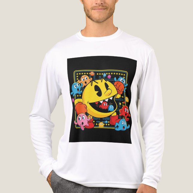 Funny Pac-Man T-Shirt – Retro Arcade Gaming Tee (Vorderseite)