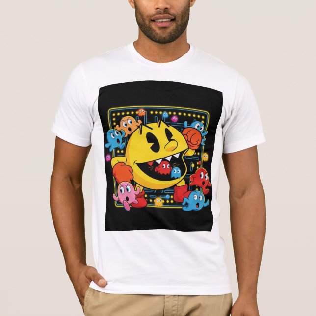 Funny Pac-Man T-Shirt – Retro Arcade Gaming Tee (Vorderseite)