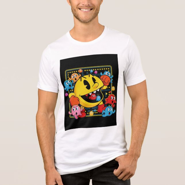 Funny Pac-Man T-Shirt – Retro Arcade Gaming Tee (Vorderseite)