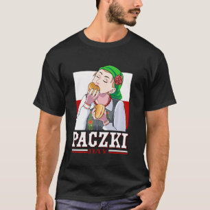Funny Paczki Day Polnische Doughnut Fett Donnersta T-Shirt