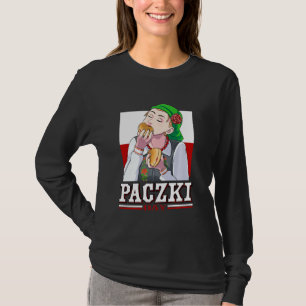 Funny Paczki Day Polnische Doughnut Fett Donnersta T-Shirt