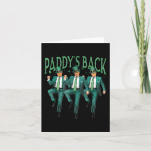 Funny Paddys Back Trump St Patricks Day Dance Karte