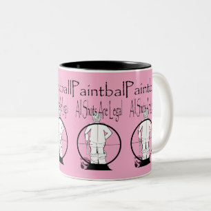Funny Paintball Sportdesign Zweifarbige Tasse