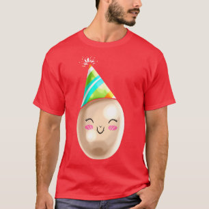 Funny Painted Ei mit Party Hut Kone für Ostern T-Shirt