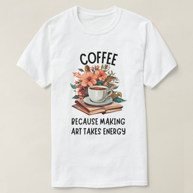 Funny Painter und Coffee Lover T-Shirt (Design vorne)