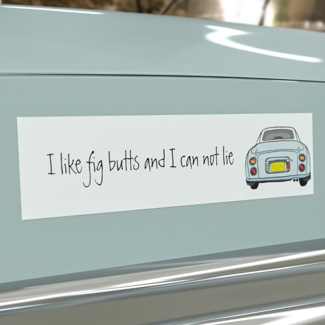 Funny Pale Aqua I like Figaro Car Autoaufkleber (Do you like Pale Aqua Figaro cars & can not lie? This is the car bumper sticker just for you)