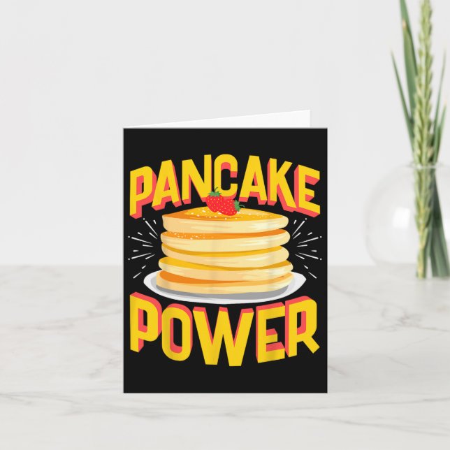 Funny Pancake Power Karte (Vorderseite)