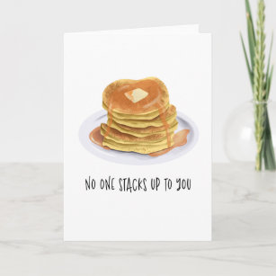 Funny Pancakes Niemand hält dir zum Geburtstag auf Karte