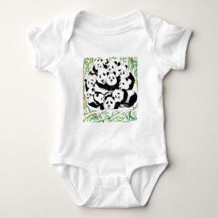 Funny Panda Baby Bodysuit Strampler