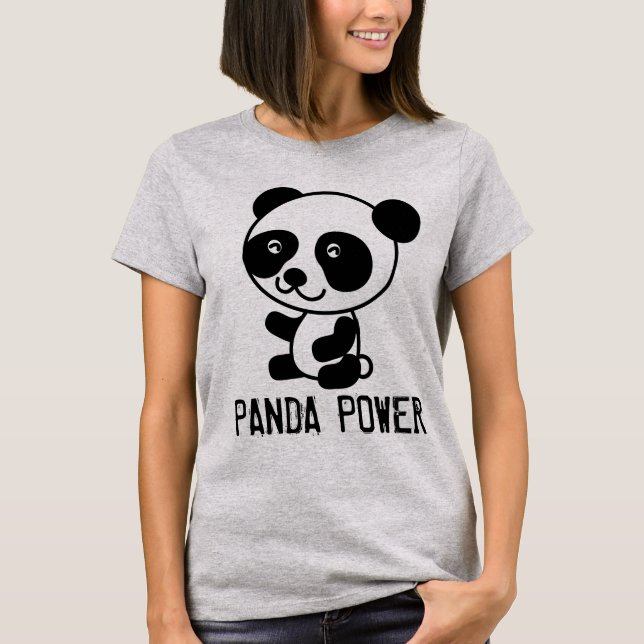 Funny Panda Bear T - Shirt (Vorderseite)
