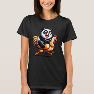 Funny Panda Chicken Rooster Animal Loans Men Wome T-Shirt