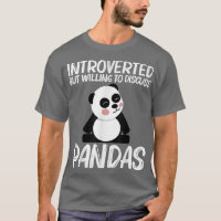 Funny Panda Design für Männer Frauen Schwarz-weiße