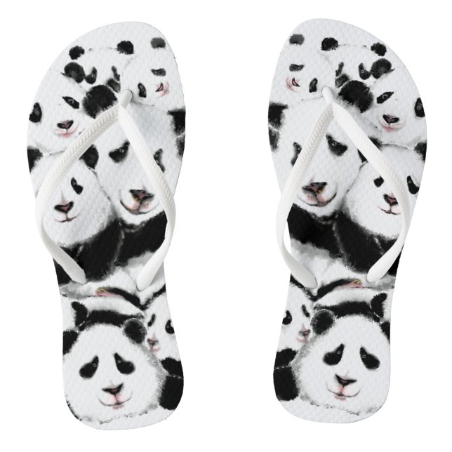 Funny Panda Flip Flops (Fußbett)