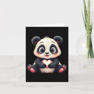 Funny Panda Liebe Herz Riesenbär Pandas Lover Men Karte