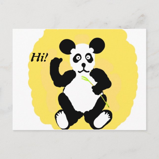 Funny Panda Postkarte (Vorderseite)